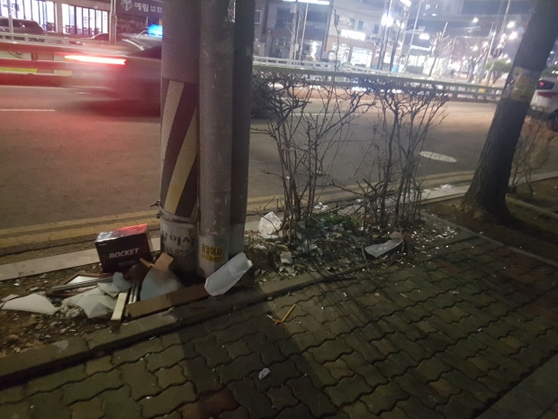 개선 전 화단의 모습