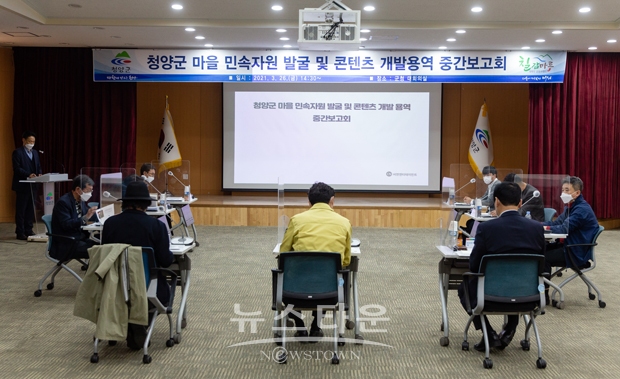 청양군 마을 민속자원 발굴 및 콘텐츠 개발용역 중간보고회