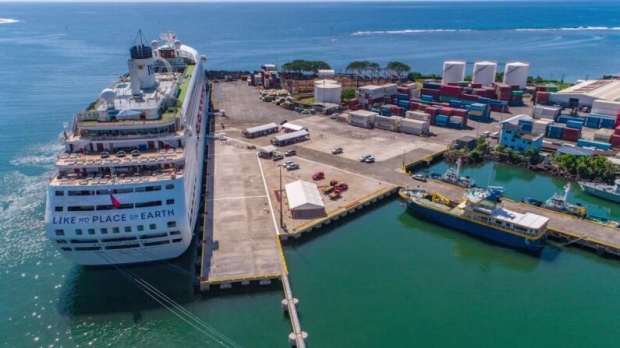 사모아 최대 항구인 아피아 항. 사모아 항만관리청 사진