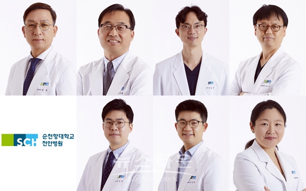 순천향대천안병원이 보건복지부 지원 ‘2021년 공익적 의료기술연구사업’을 통해 입원환자들의 낙상사고 예방을 위한 안전기술 개발에 착수했다. 연구를 주도할 전섭, 백무준, 길효욱, 최성준, 류지원, 유익동, 정의현 교수