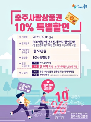 충주사랑상품권 10% 특별할인