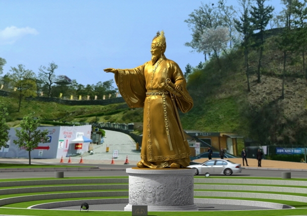 무령왕 동상 조감도