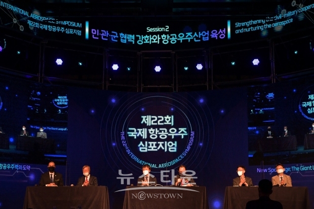 제 22회 국제항공우주 심포지엄이 아덱스 2021 개막 전날인 18일(월) 개최됐다