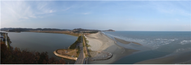 백령공항 건설 예정지 전경