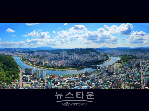 금상 수상작인 '진주시 전경'
