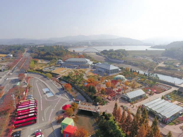 동궁원 드론 사진