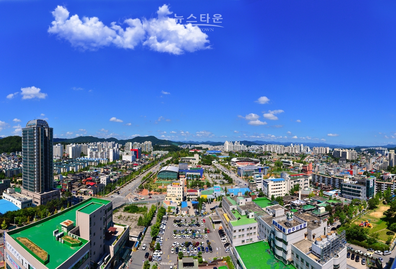 원주시 일부지역전경