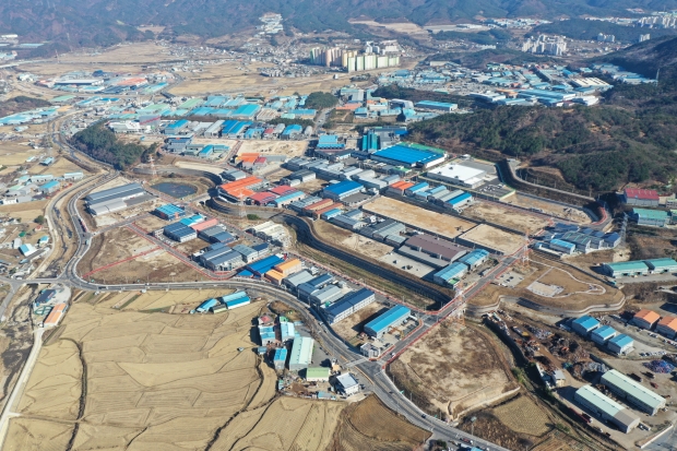 문산2일반산업단지 드론 촬영 사진