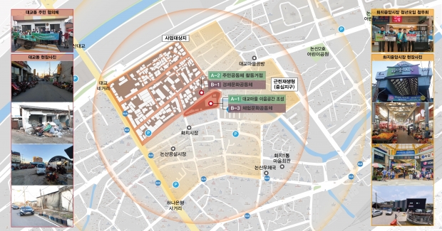 도시재생 예비사업 구상도