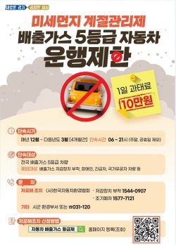 운행제한 포스터