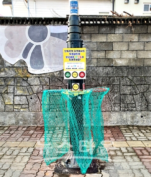 신호등 분리수거대