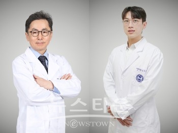 (왼쪽부터) 의정부을지대병원 피부과 박경찬 교수, 마취통증의학과 김형균 교수