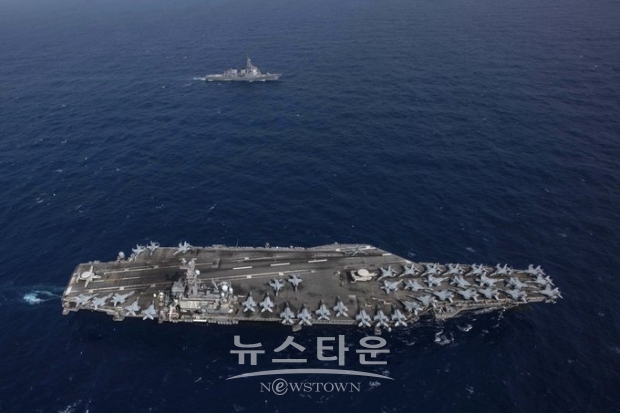 로널드레이건호 (국방부 트위터)