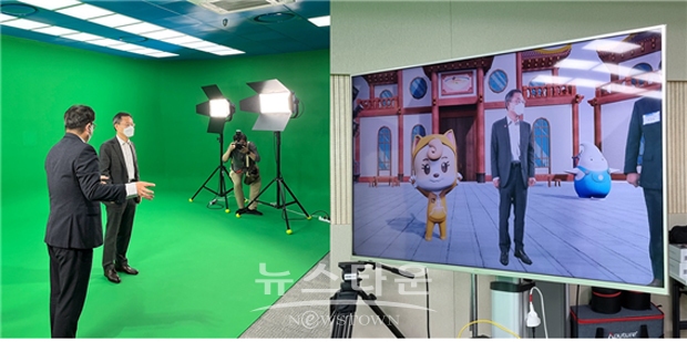 이종호 과학기술통신부 장관이 지난 7월 5일 오후 경기도 판교에 위치한 메타버스허브에서 열린 ‘메타버스 아카데미 개소식’에 참석해 ‘치치핑핑 프렌즈’를 직접 체험했다.