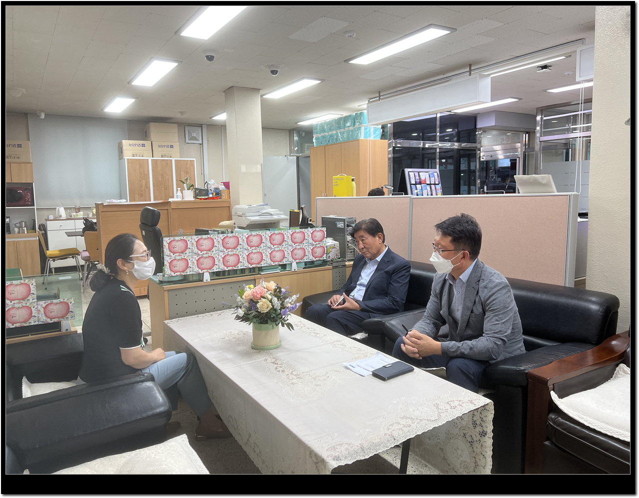 김명기횡성군수 둔내면관내 초도방문