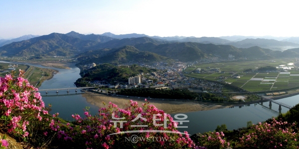 섬진강과 하동 전경