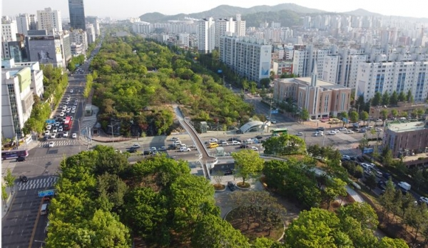 보행육교(3-4지구) [월운교]인천시청역 사거리