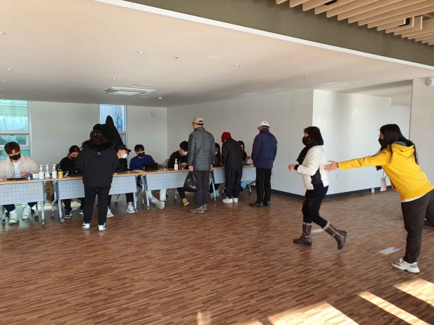 설명절 행사 전경(소래포구 전통어시장)