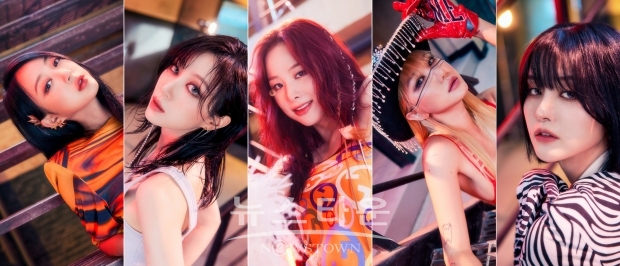 (좌_혜린, 하니, 솔지, 엘리, 정화)