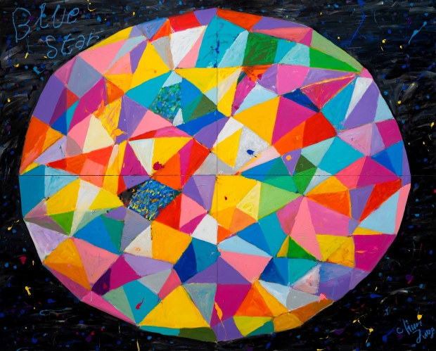 BLUE STAR 1, 324×260㎝, 캔버스에 혼합재료