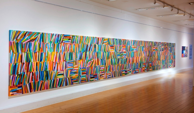 책이 사람이다, 1120×145㎝, 캔버스에 혼합재료