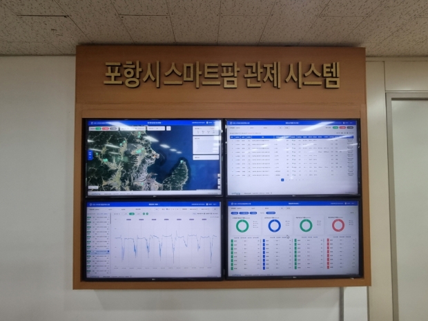 시청 농업기술센터 내에 구축된 ‘포항시 스마트팜 관제시스템’