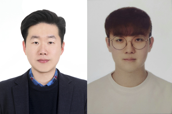 이정환 인하대학교 신소재공학과 교수, 백승현 석사과정생.