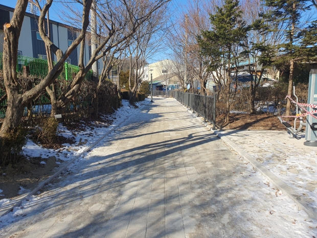 풍무동 장릉마을 산책로 정비사업 후 전경