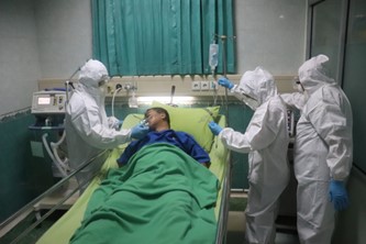 [사진: 중증 코로나19 치료제 미국임상시험 첫 사람대상 투여개시 (First In Human: FIH)]