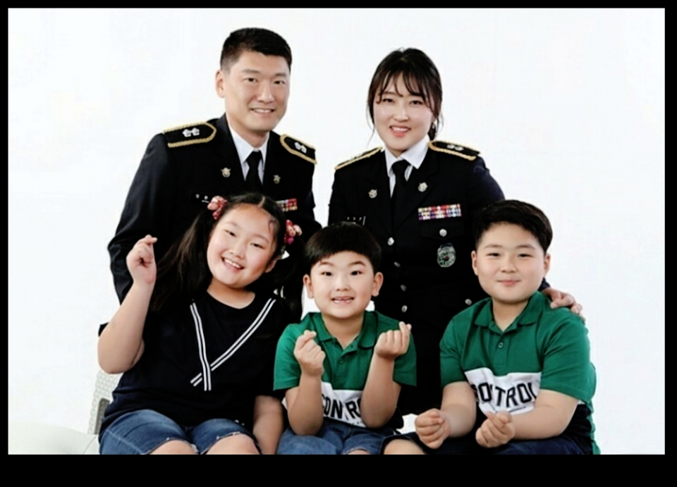 동해해경서 차지현 경감 가족사진