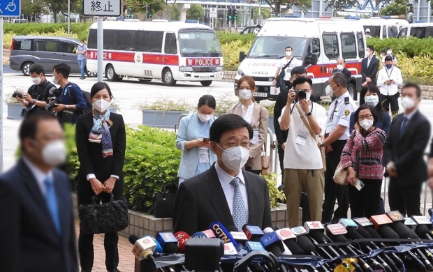 홍콩 정부 수반인 리자차오(李家超, 존 리) 행정장관. 사진 위키피디아