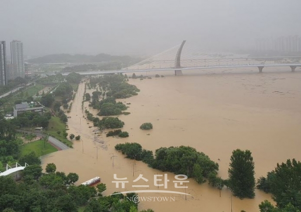 세종시 수해상황/트위터 캡처