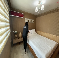 불법 숙박업소 객실(침대, 침구류 비치)