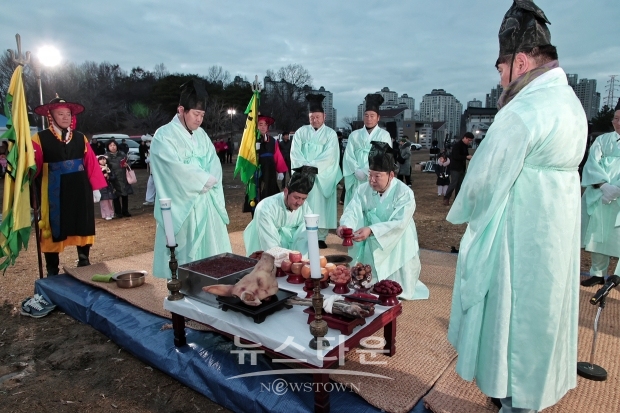 기지시줄다리기 정월대보름 행사(서낭제)