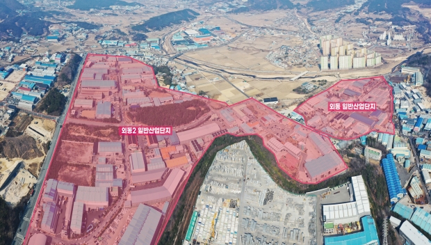 산업단지 환경조성사업 패키지 공모사업 위치도