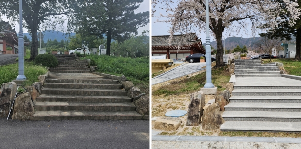 불국정원 마켓 정비 사업 전‧후 사진 대지