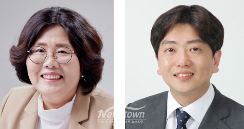 국민의힘 심영미 의원(좌) 더불어민주당 손준기 의원 (우)
