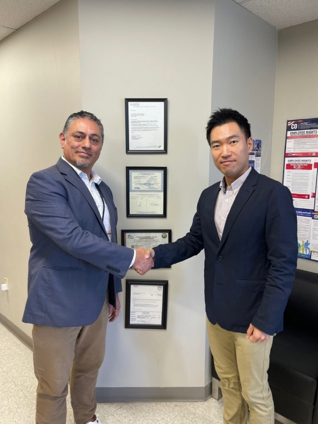 이스라엘 빌라세뇨르 IMD CEO, 조정희 랩지노믹스 USA(미국법인) 대표