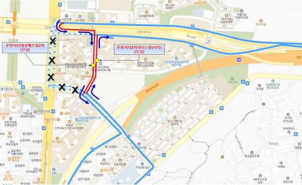 14번 변 경 후 노선도