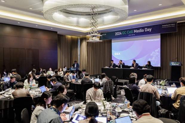 GC Cell Media Day Q&A 현장 전경