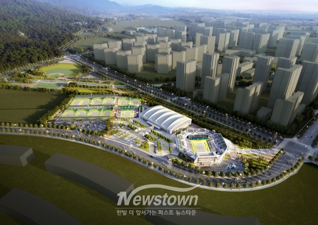 충남 국제테니스장(가칭) 조성사업 조감도