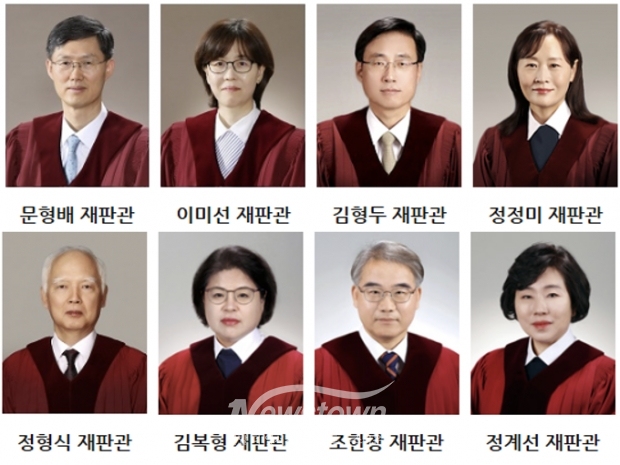 헌법재판관 8인/헌법재판소