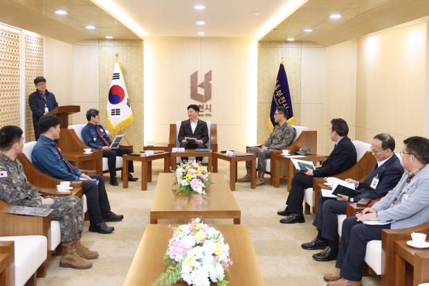 국가중요시설 ‘중동공동구’ 경계협정서 체결 모습