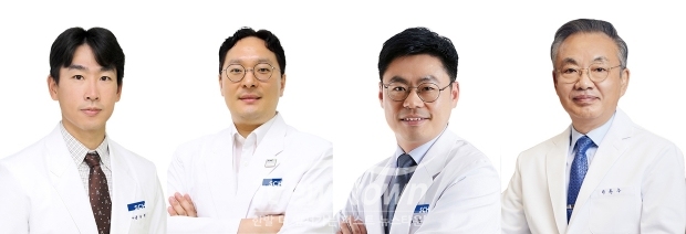 순천향대학교 천안·부천병원 외과 공동 연구팀. 사진) 좌측부터 윤종혁, 최윤영, 송금종, 이문수 교수