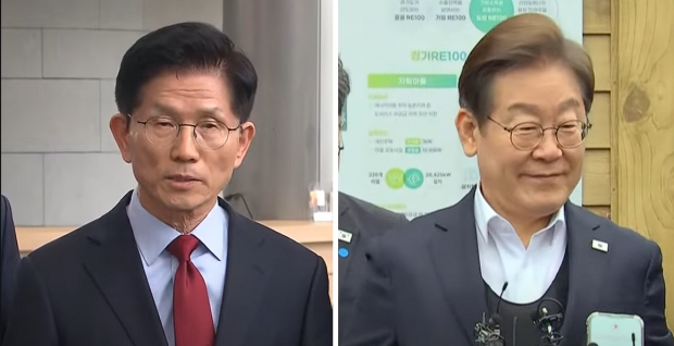 김문수와 이재명/ 방송화면 캡처