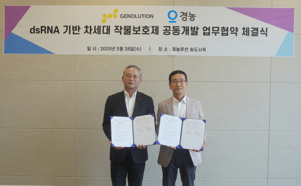 좌로부터 경농 장성식 부사장, 제놀루션 김상훈 부사장