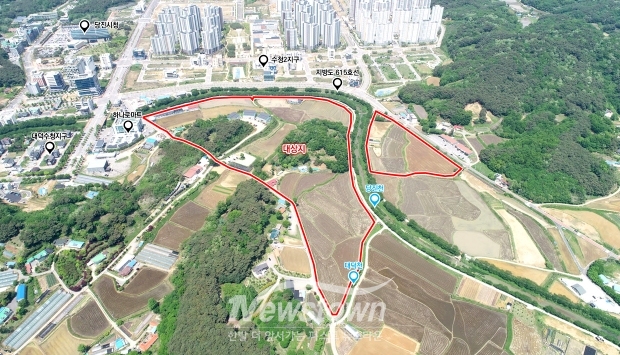 당진호수공원 위치도