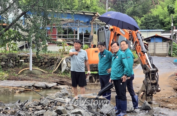 집중호우 피해 지역 긴급 점검