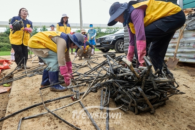 염치읍 수해복구 봉사활동