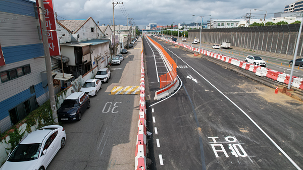 인천대로 일반화 도로개량공사 현장 / 인천시청